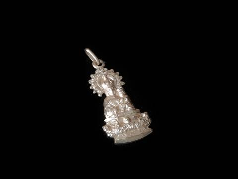 Virgen de la Peana de Borja. Plata. 38mm